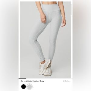 Alo High Waist Alosoft Lounge Legging (Athletic Grey)